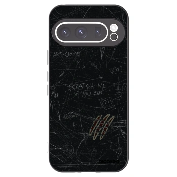 Picasee silikonowe czarne etui na Google Pixel 9 Pro - SCRATCH