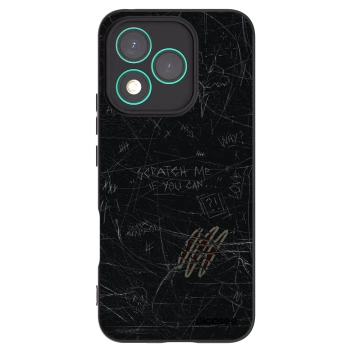 Picasee silikonowe czarne etui na Honor 400 Lite 5G - SCRATCH