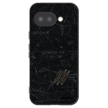 Picasee silikonowe czarne etui na Google Pixel 9a - SCRATCH