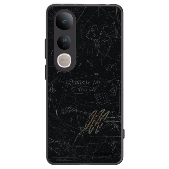 Picasee silikonowe czarne etui na Vivo V50 Lite 5G - SCRATCH