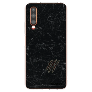 Picasee silikonowe przeźroczyste etui na Huawei P30 - SCRATCH
