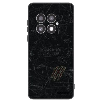 Picasee silikonowe czarne etui na OnePlus 13 5G - SCRATCH