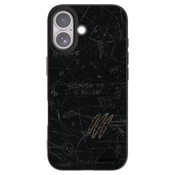 Picasee silikonowe czarne etui na Apple iPhone 17 - SCRATCH