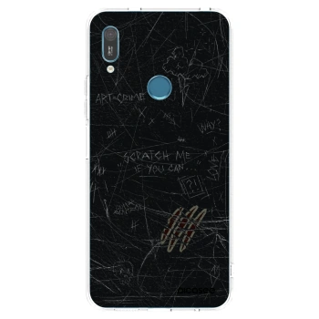 Picasee silikonowe przeźroczyste etui na Huawei Y6 2019 - SCRATCH