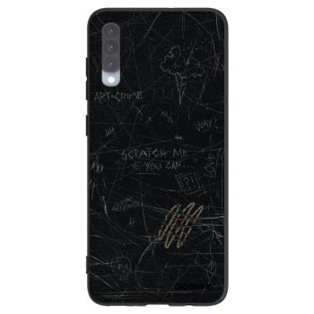 Picasee silikonowe czarne etui na Samsung Galaxy A70 A705F - SCRATCH