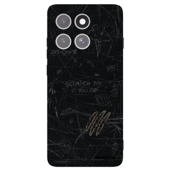 Picasee silikonowe czarne etui na Motorola Edge 60 Pro - SCRATCH