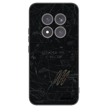 Picasee silikonowe czarne etui na Xiaomi Redmi Note 15 Pro+ - SCRATCH