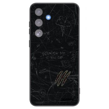 Picasee silikonowe czarne etui na Samsung Galaxy S25 FE 5G - SCRATCH