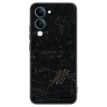 Picasee silikonowe czarne etui na Vivo Y29s 5G - SCRATCH