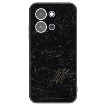 Picasee silikonowe czarne etui na Xiaomi Redmi 15C 5G - SCRATCH