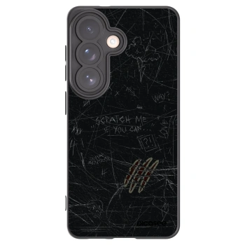Picasee silikonowe czarne etui na Samsung Galaxy S26 - SCRATCH