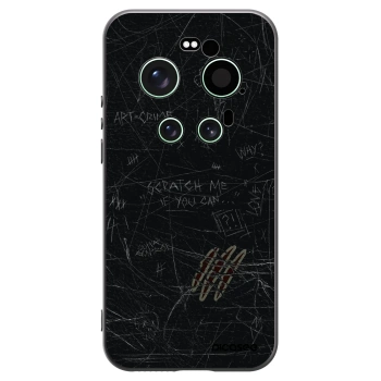 Picasee silikonowe czarne etui na Xiaomi 17 Ultra - SCRATCH