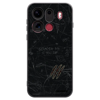 Picasee silikonowe czarne etui na OPPO Find X9 Pro - SCRATCH