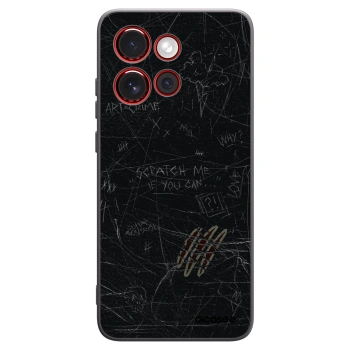 Picasee silikonowe czarne etui na Motorola Edge 60 Neo 5G - SCRATCH