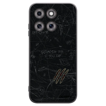 Picasee silikonowe czarne etui na Motorola Moto G77 - SCRATCH