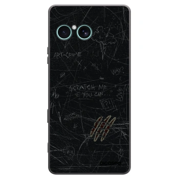 Picasee silikonowe czarne etui na Sony Xperia 10 VII - SCRATCH