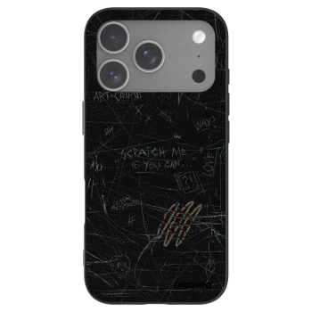 Picasee silikonowe czarne etui na Apple iPhone 18 Pro - SCRATCH