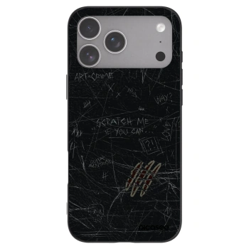 Picasee silikonowe czarne etui na Apple iPhone 18 Pro Max - SCRATCH