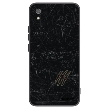 Picasee silikonowe czarne etui na Xiaomi Redmi 7A - SCRATCH