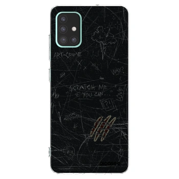 Picasee silikonowe przeźroczyste etui na Samsung Galaxy A51 A515F - SCRATCH