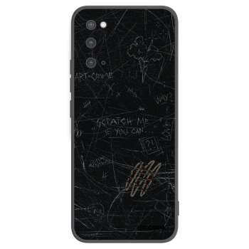 Picasee silikonowe czarne etui na Samsung Galaxy S20 G980F - SCRATCH