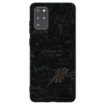 Picasee silikonowe czarne etui na Samsung Galaxy S20+ G985F - SCRATCH