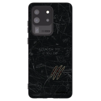 Picasee silikonowe czarne etui na Samsung Galaxy S20 Ultra 5G G988F - SCRATCH