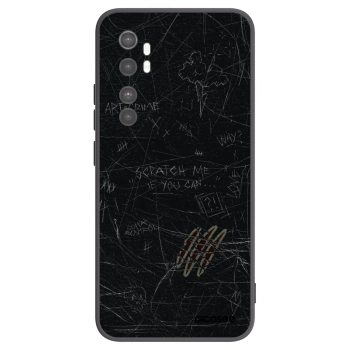 Picasee silikonowe czarne etui na Xiaomi Mi Note 10 Lite - SCRATCH