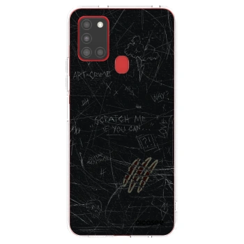 Picasee silikonowe przeźroczyste etui na Samsung Galaxy A21s - SCRATCH