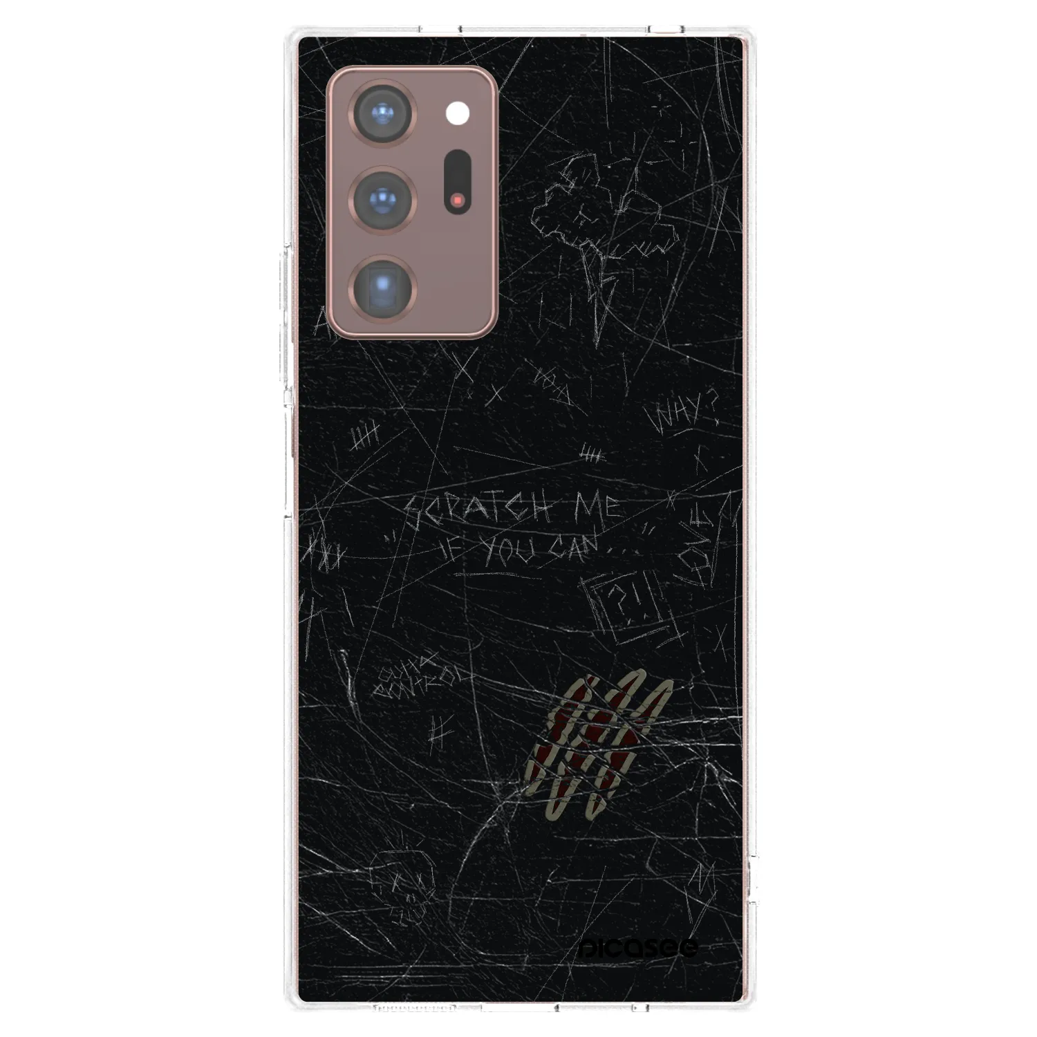 Picasee silikonowe przeźroczyste etui na Samsung Galaxy Note 20 Ultra - SCRATCH