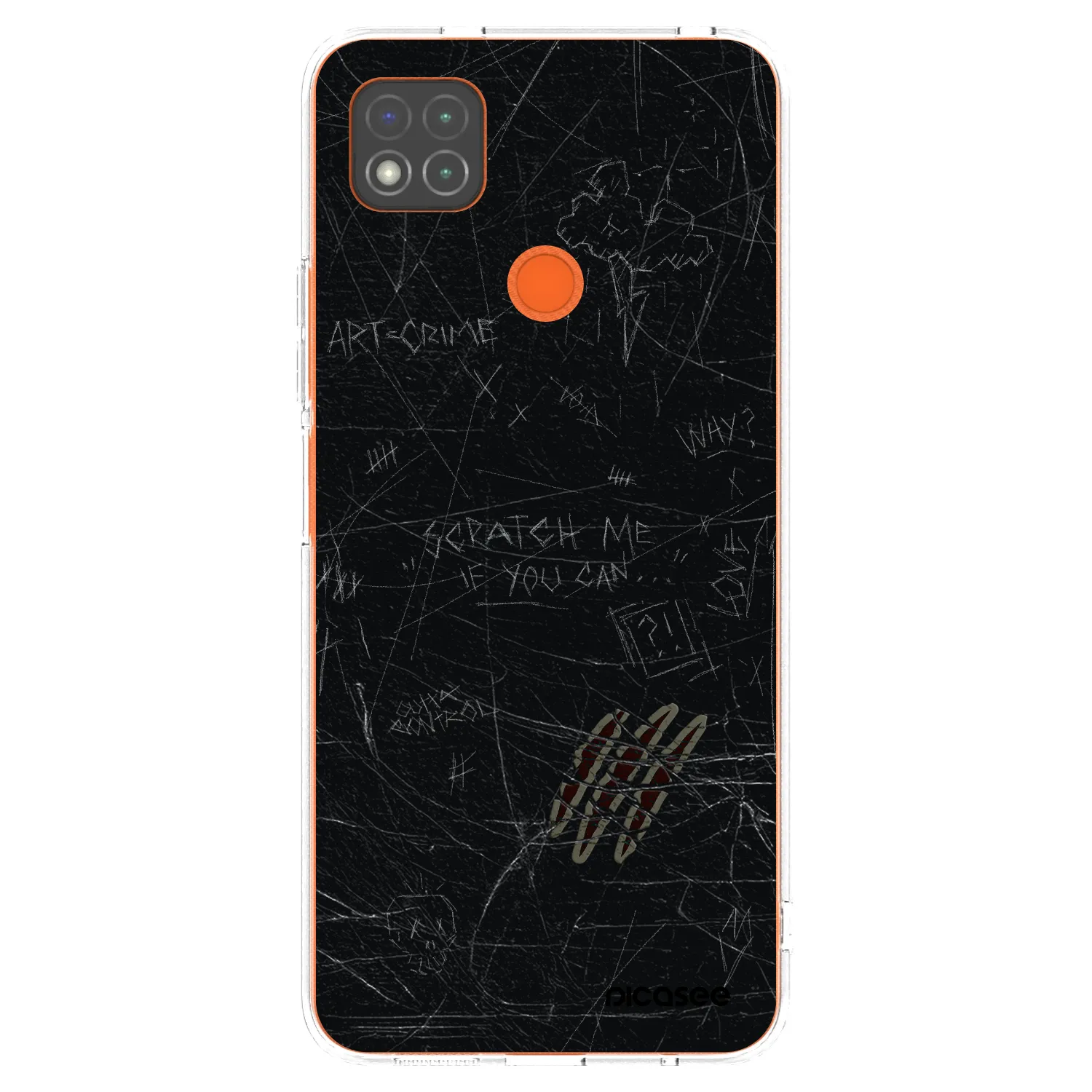 Picasee silikonowe przeźroczyste etui na Xiaomi Redmi 9C - SCRATCH