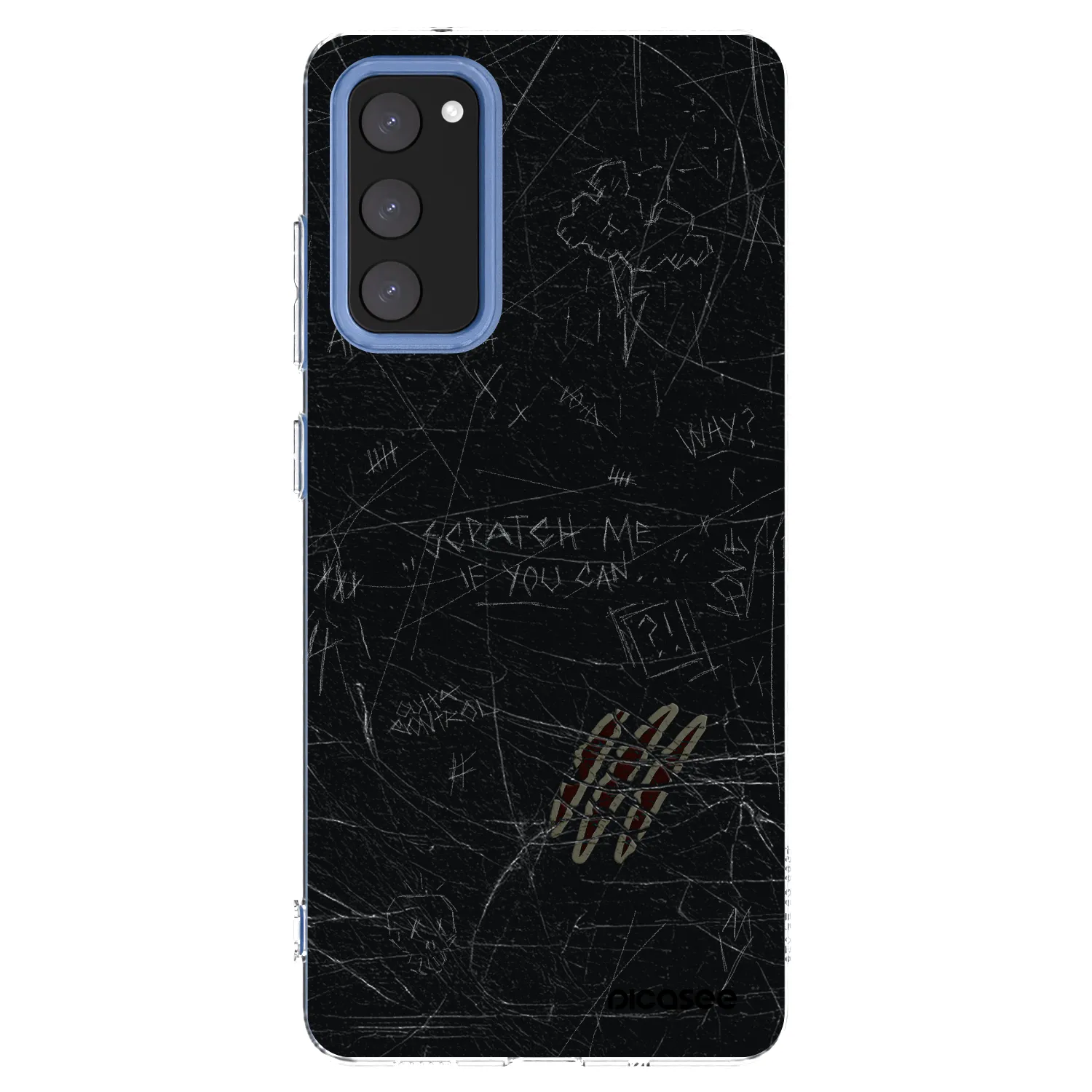 Picasee silikonowe przeźroczyste etui na Samsung Galaxy S20 FE - SCRATCH