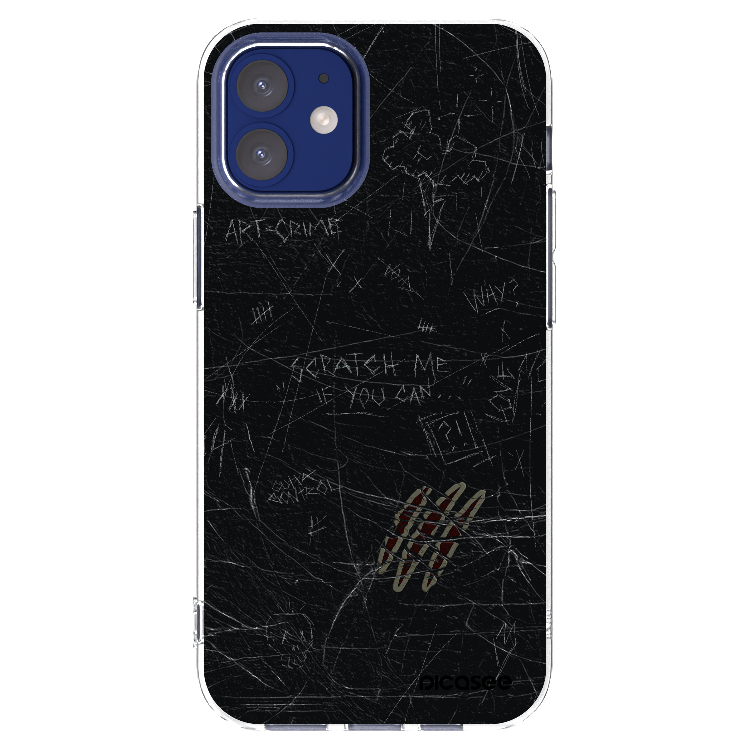 Picasee silikonowe przeźroczyste etui na Apple iPhone 12 mini - SCRATCH