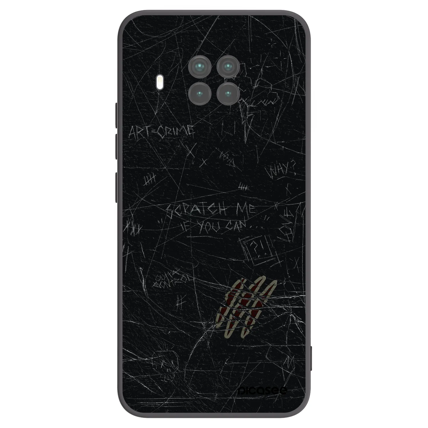 Picasee silikonowe czarne etui na Xiaomi Mi 10T Lite - SCRATCH