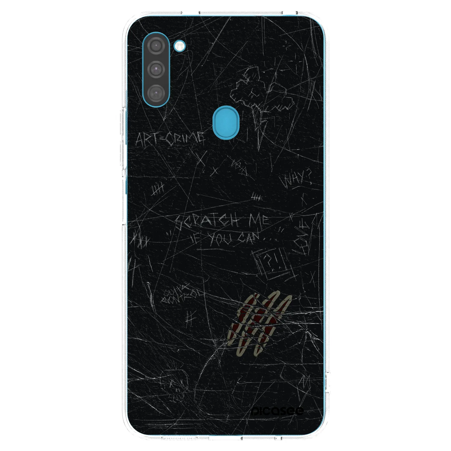 Picasee silikonowe przeźroczyste etui na Samsung Galaxy M11 - SCRATCH