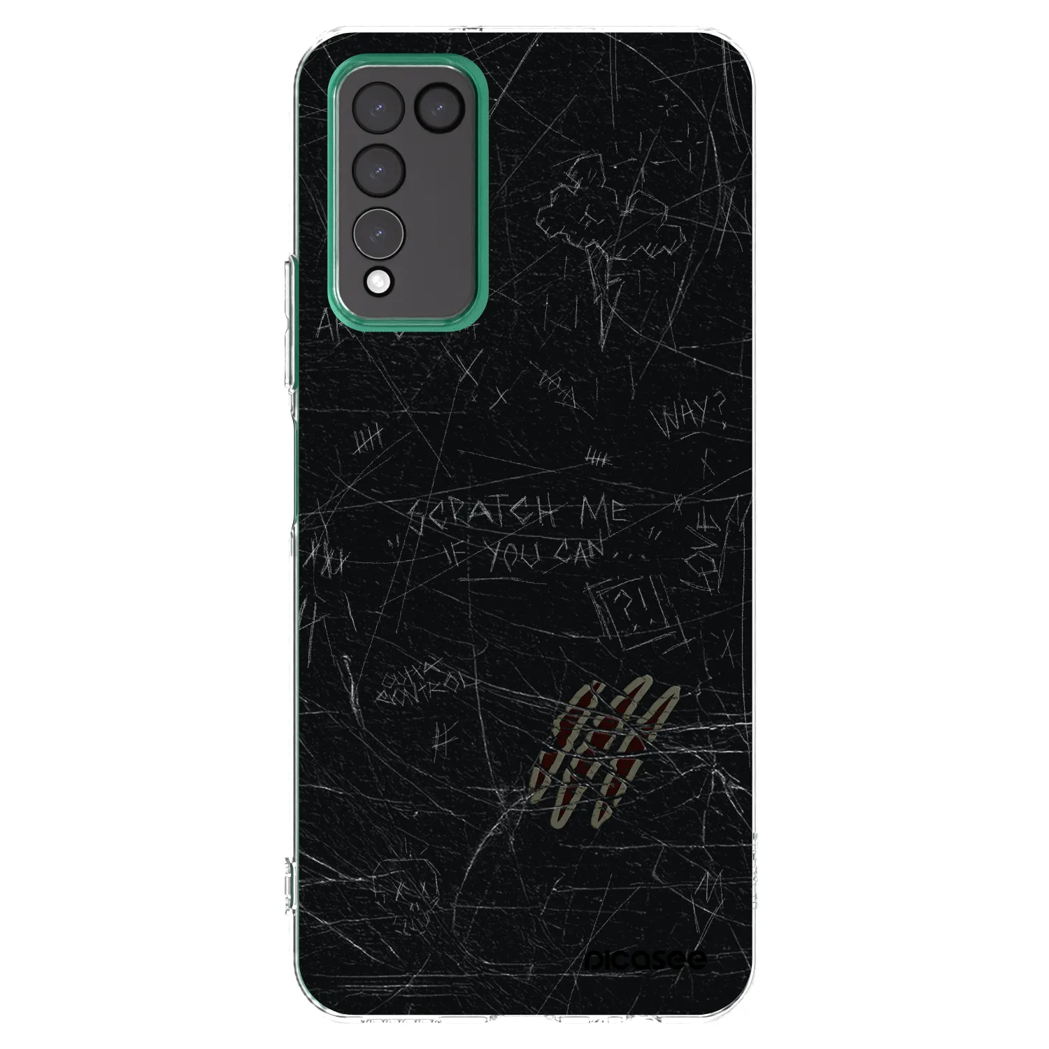 Picasee silikonowe przeźroczyste etui na Honor 10X Lite - SCRATCH