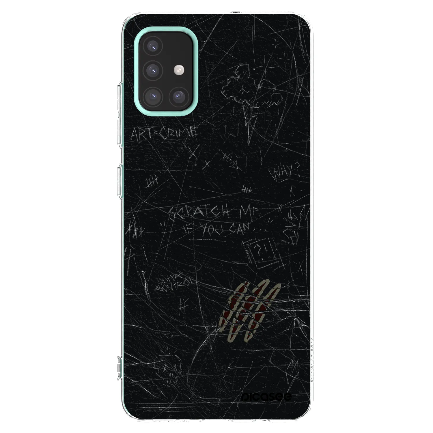Picasee silikonowe przeźroczyste etui na Samsung Galaxy M31s - SCRATCH
