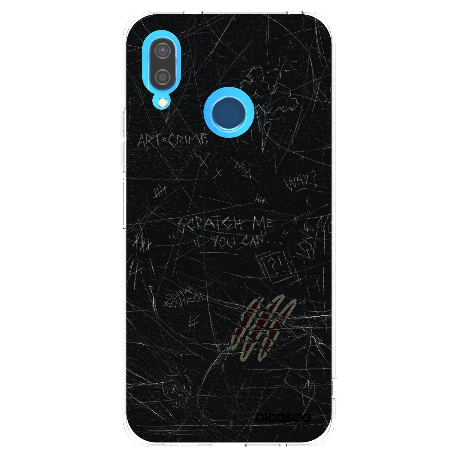 Picasee silikonowe przeźroczyste etui na Huawei P20 Lite - SCRATCH