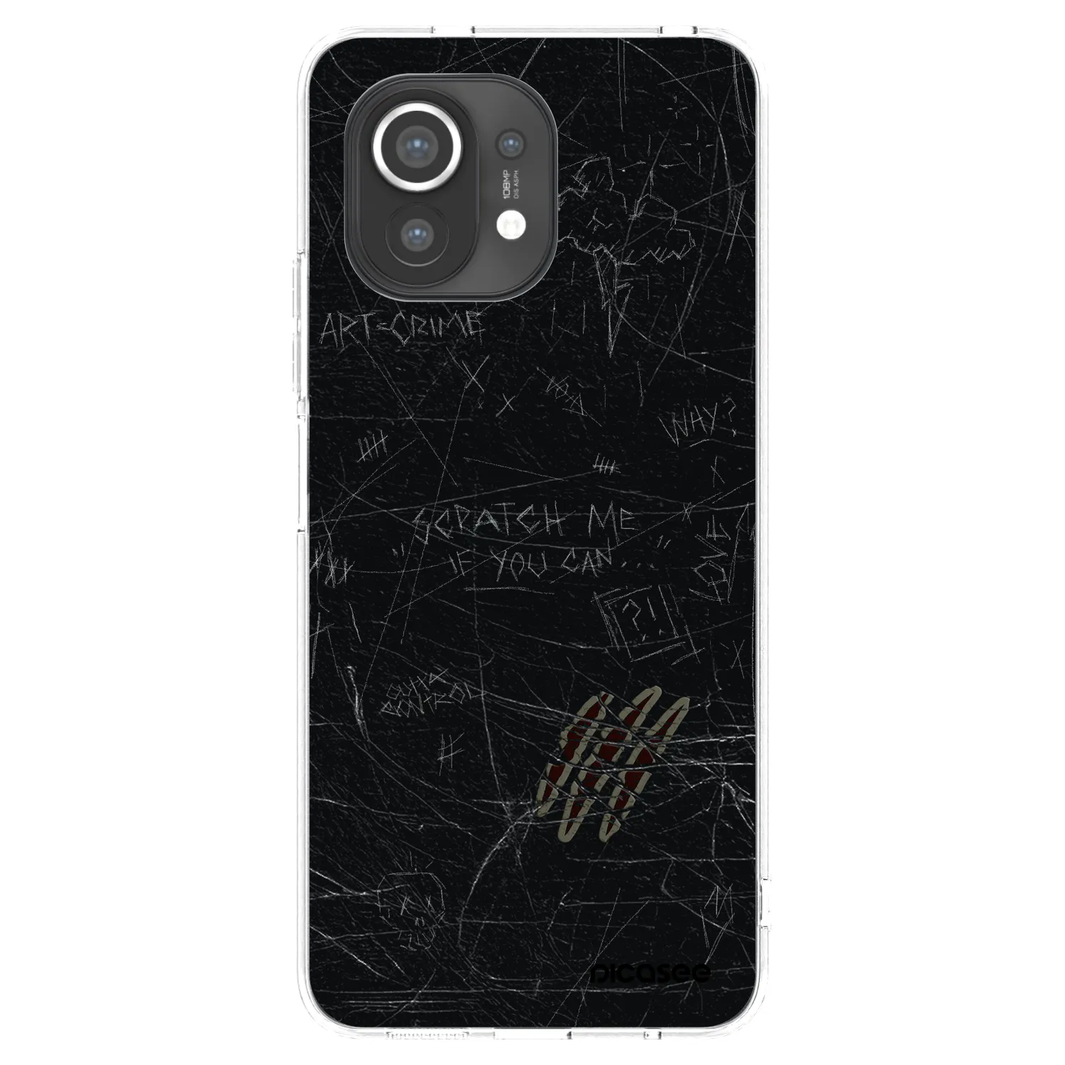Picasee silikonowe przeźroczyste etui na Xiaomi Mi 11 - SCRATCH