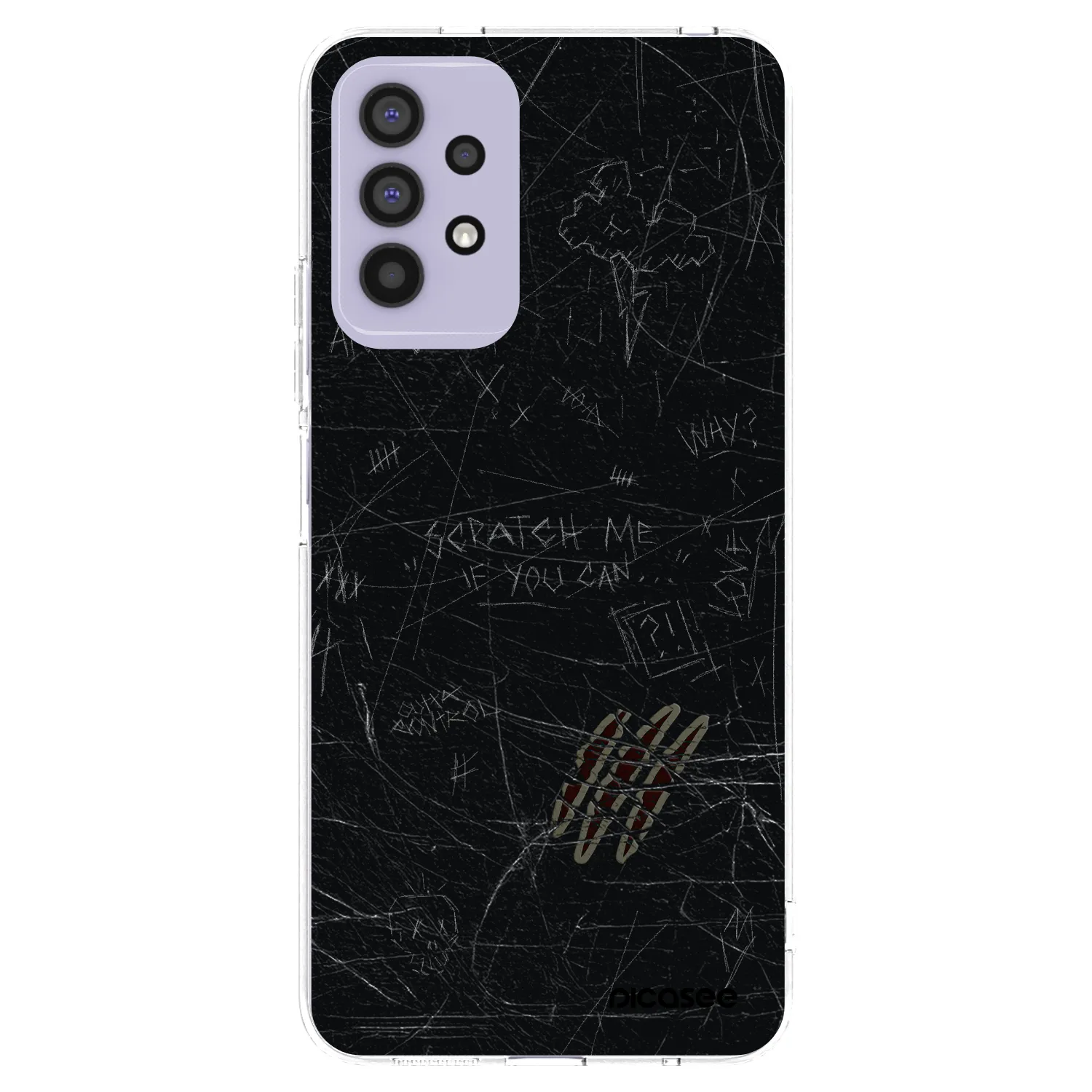 Picasee silikonowe przeźroczyste etui na Samsung Galaxy A32 4G SM-A325F - SCRATCH