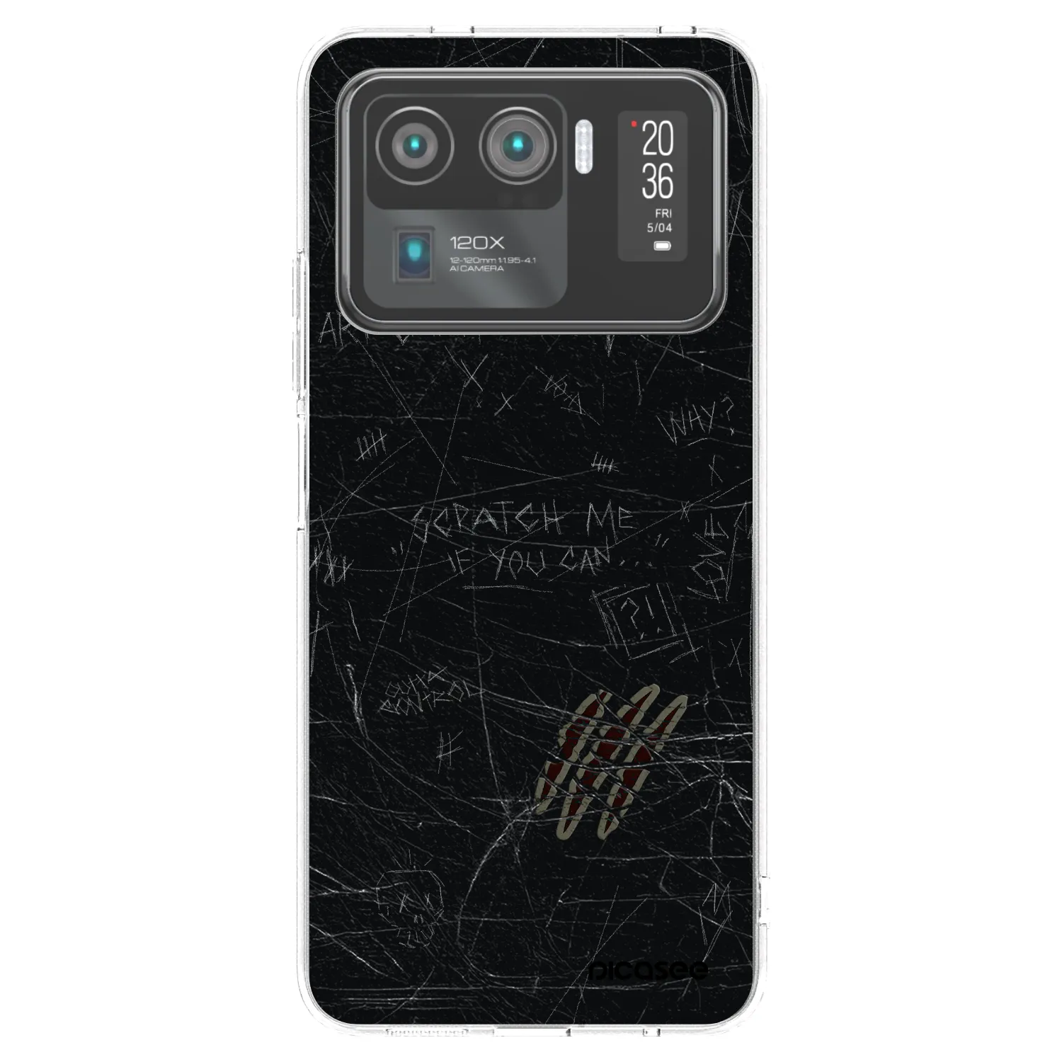 Picasee silikonowe przeźroczyste etui na Xiaomi Mi 11 Ultra - SCRATCH