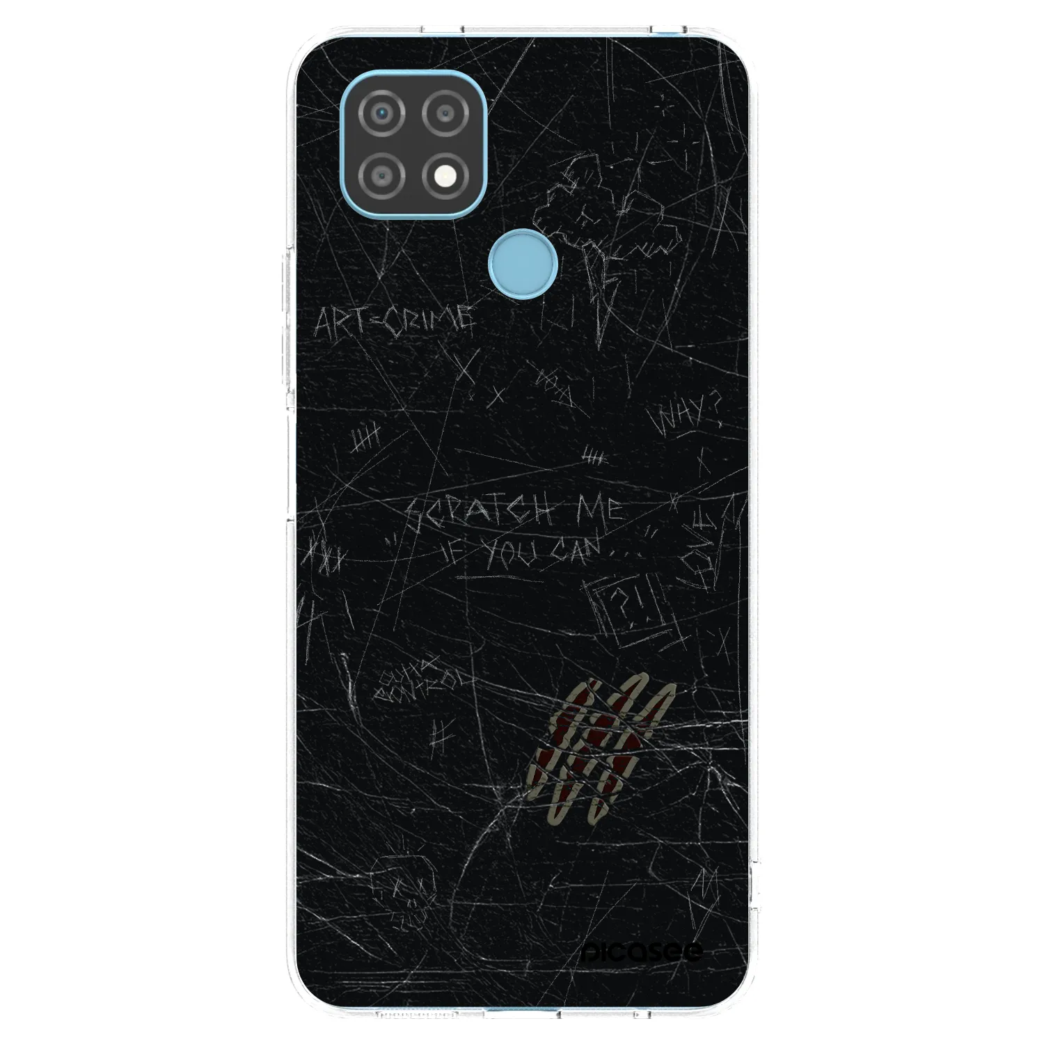 Picasee silikonowe przeźroczyste etui na Realme C21 - SCRATCH