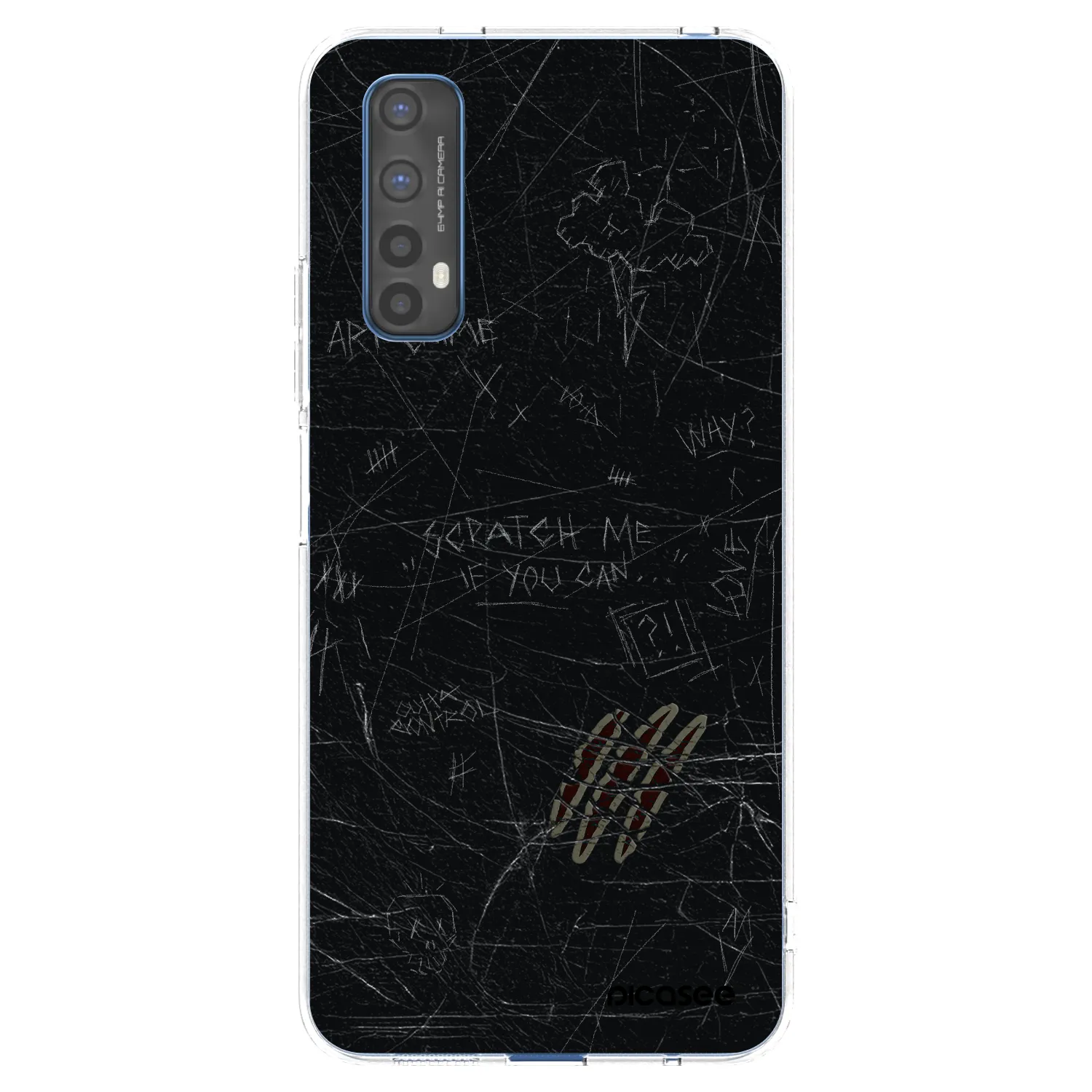 Picasee silikonowe przeźroczyste etui na Realme 7 - SCRATCH