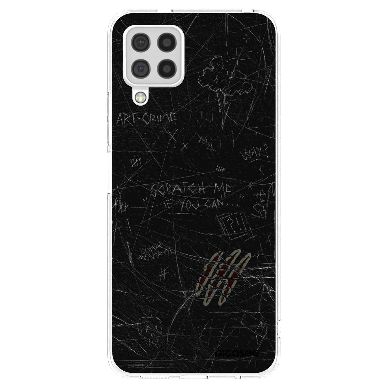 Picasee silikonowe przeźroczyste etui na Samsung Galaxy A22 A225F 4G - SCRATCH