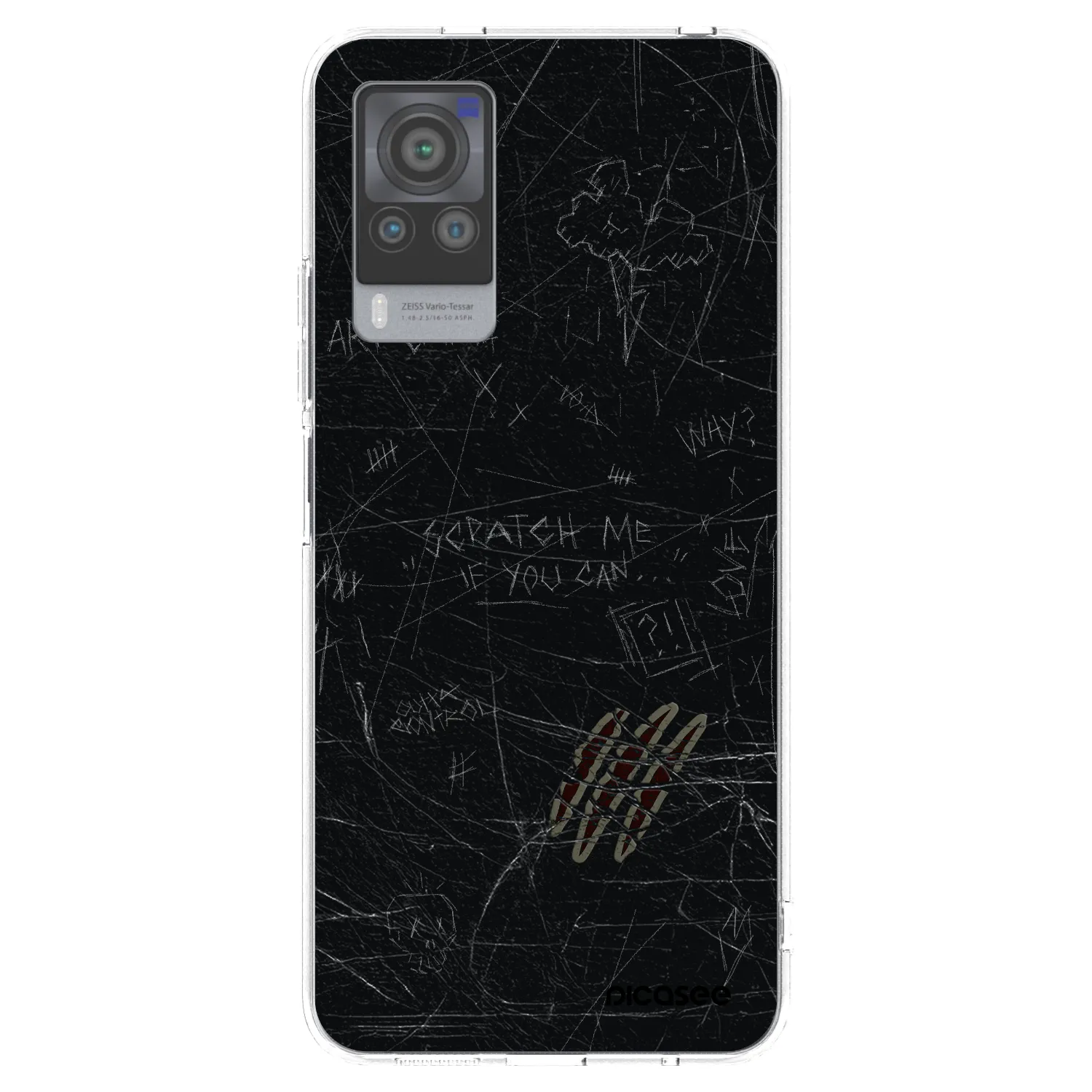 Picasee silikonowe przeźroczyste etui na Vivo X60 Pro 5G - SCRATCH