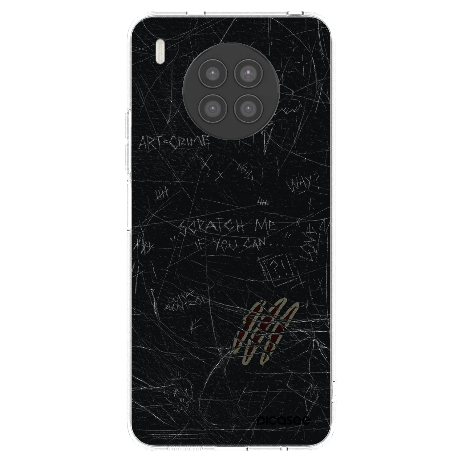 Picasee silikonowe przeźroczyste etui na Huawei Nova 8i - SCRATCH