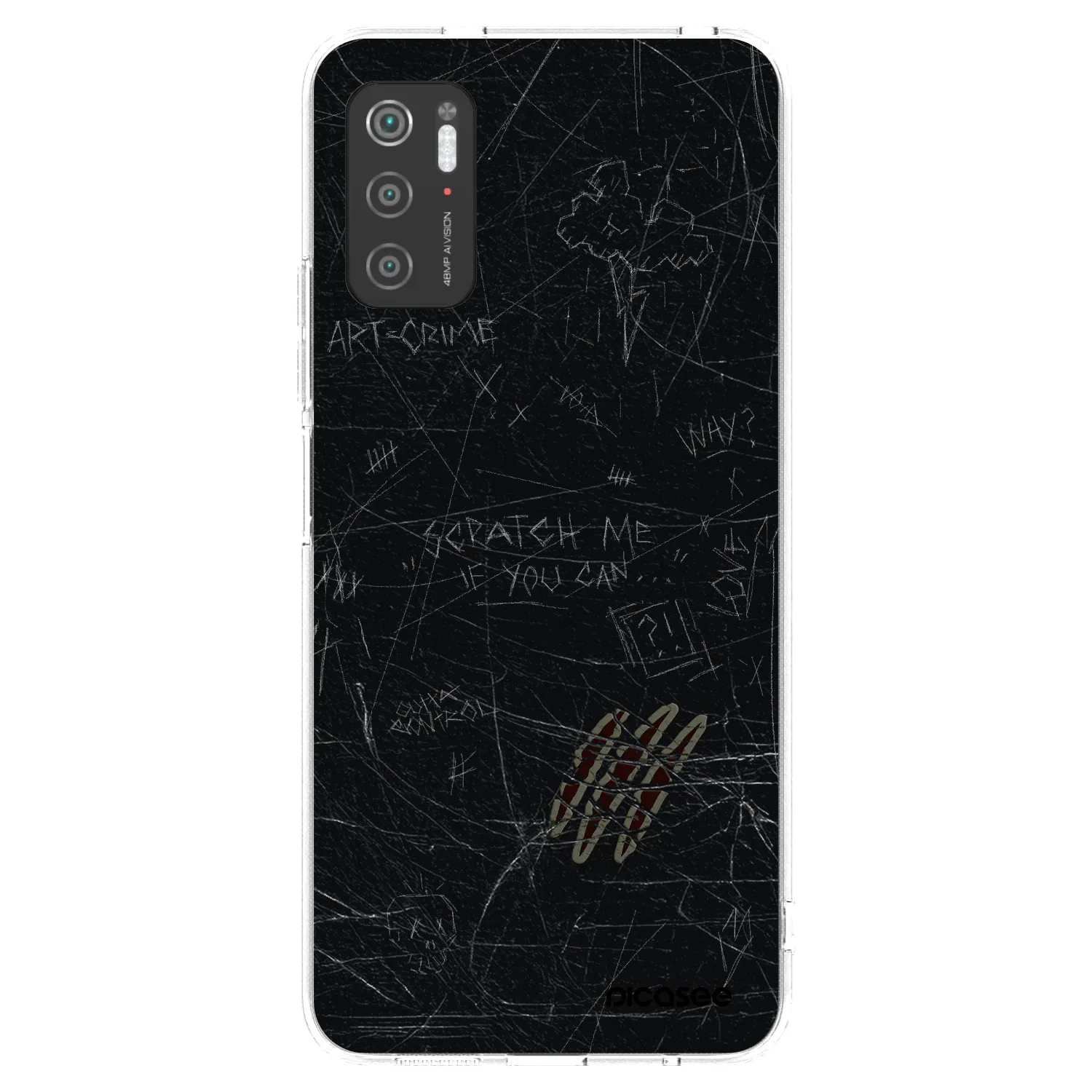 Picasee silikonowe przeźroczyste etui na Xiaomi Poco M3 Pro 5G - SCRATCH