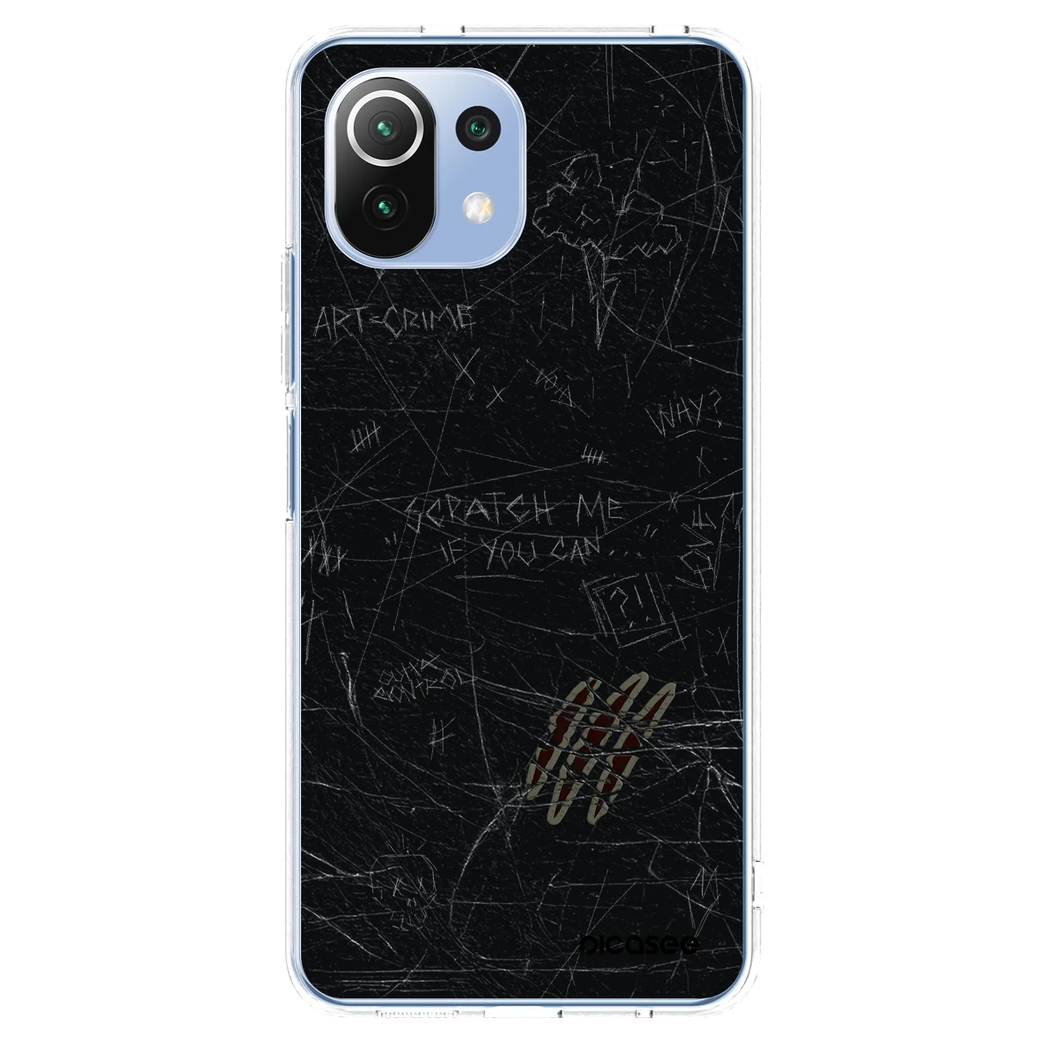 Picasee silikonowe przeźroczyste etui na Xiaomi 11 Lite 5G NE - SCRATCH