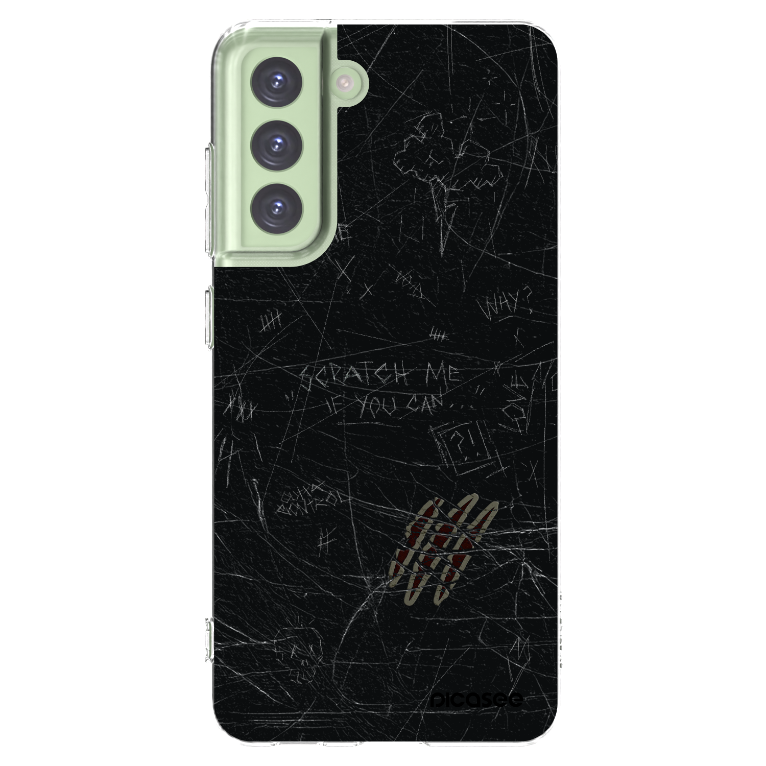 Picasee silikonowe przeźroczyste etui na Samsung Galaxy S21 FE 5G - SCRATCH