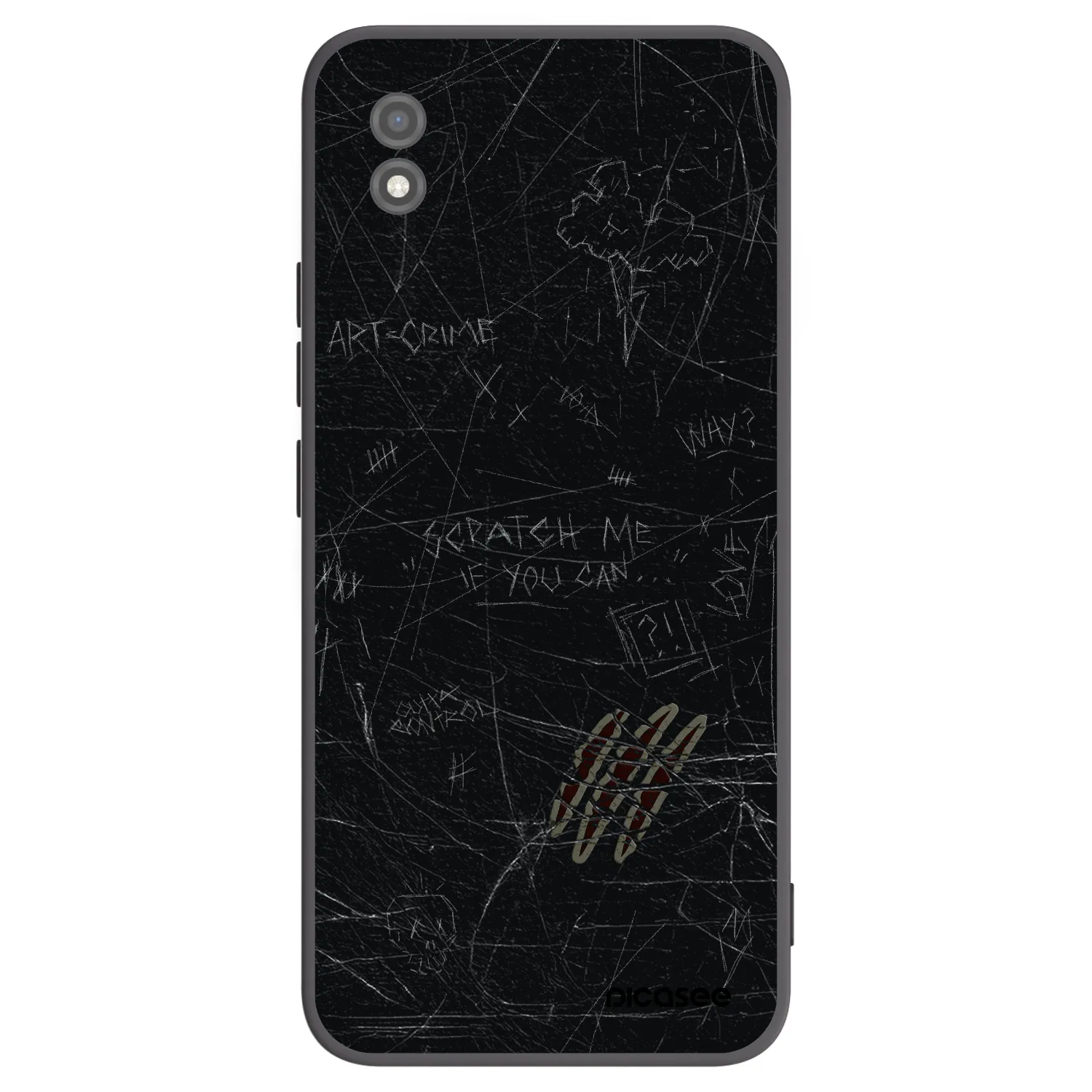 Picasee silikonowe czarne etui na Realme C11 (2021) - SCRATCH